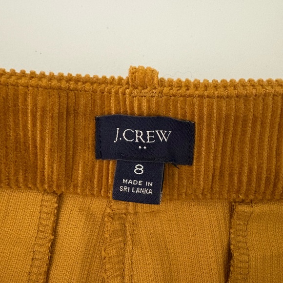 J. Crew Mustard Yellow Corduroy Pants in Women Size 8 100% Cotton EUC - Picture 9 of 11